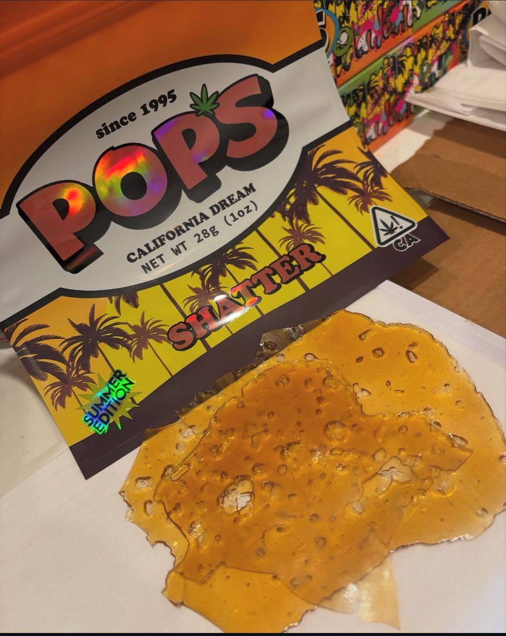 Authentic pops shatter